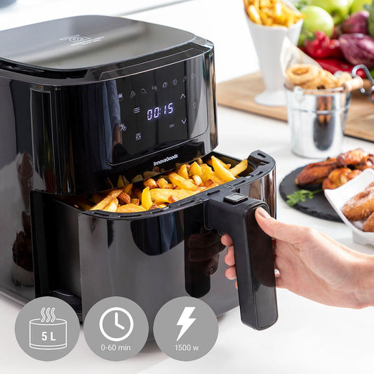 Freidora de Aire con Báscula AirChef Pro Fryinn Balance 5000 Negro 1500 W 5 L Acero Inoxidable